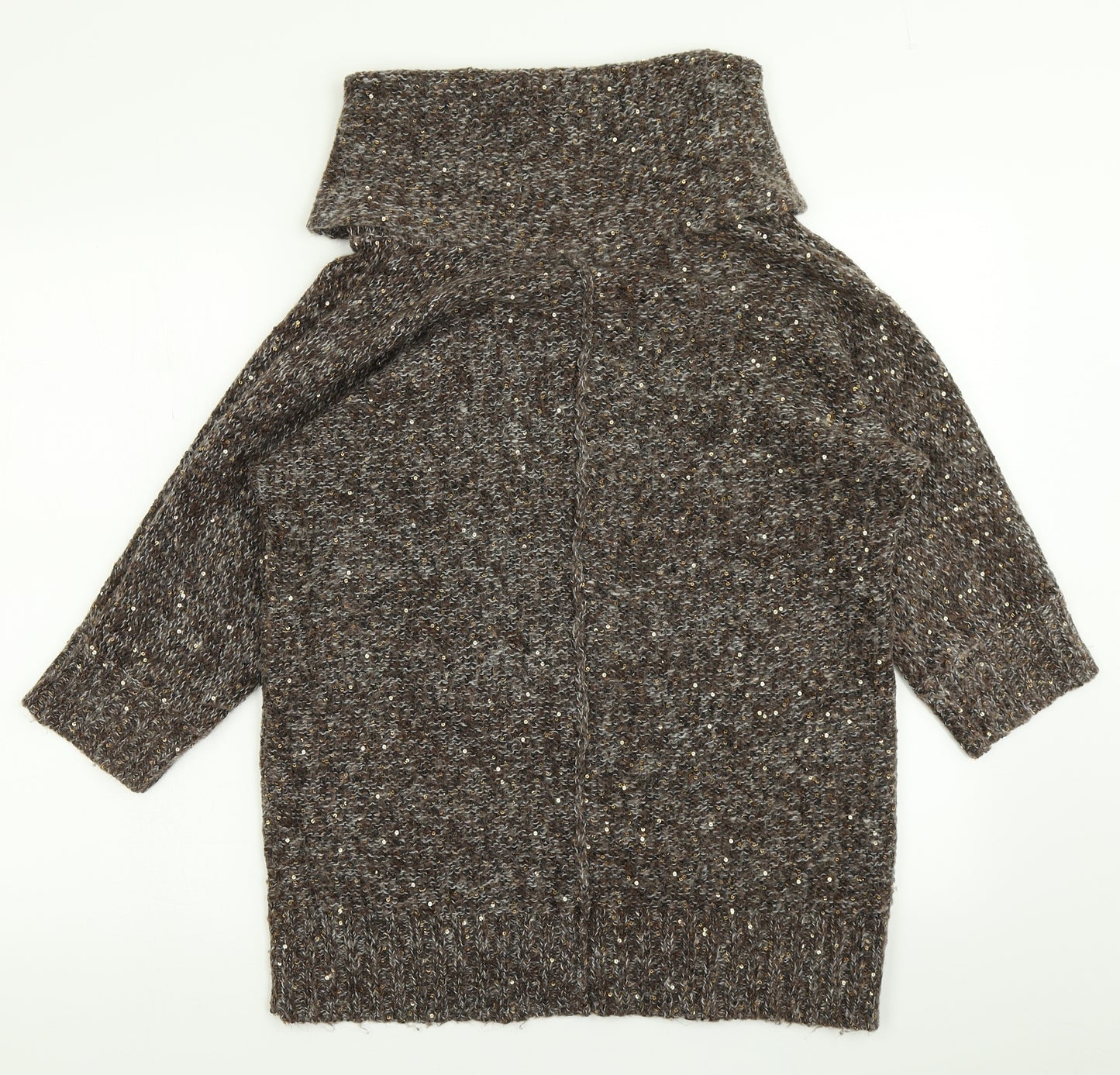 Wallis Womens Brown  Knit Pullover Jumper Size M