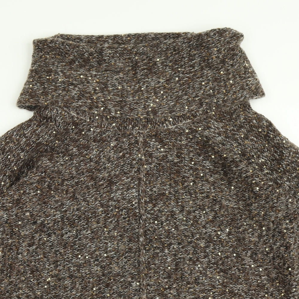 Wallis Womens Brown  Knit Pullover Jumper Size M