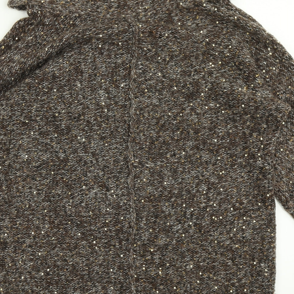 Wallis Womens Brown  Knit Pullover Jumper Size M