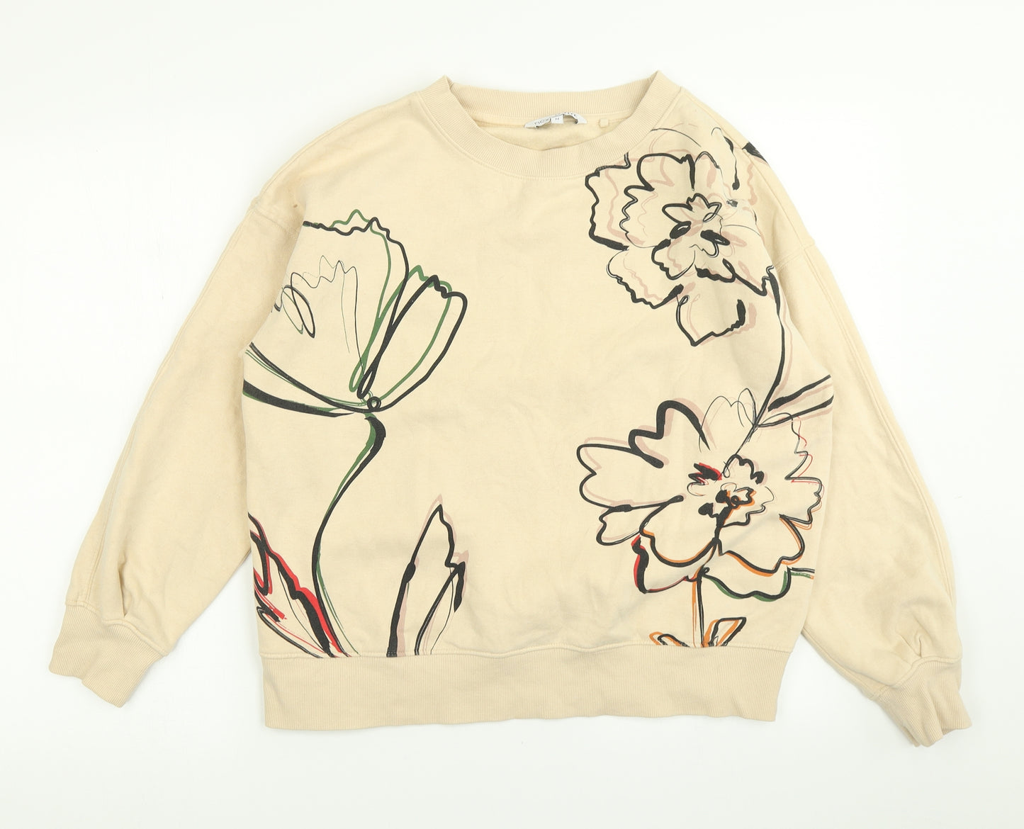 NEXT Womens Beige   Pullover Sweatshirt Size M