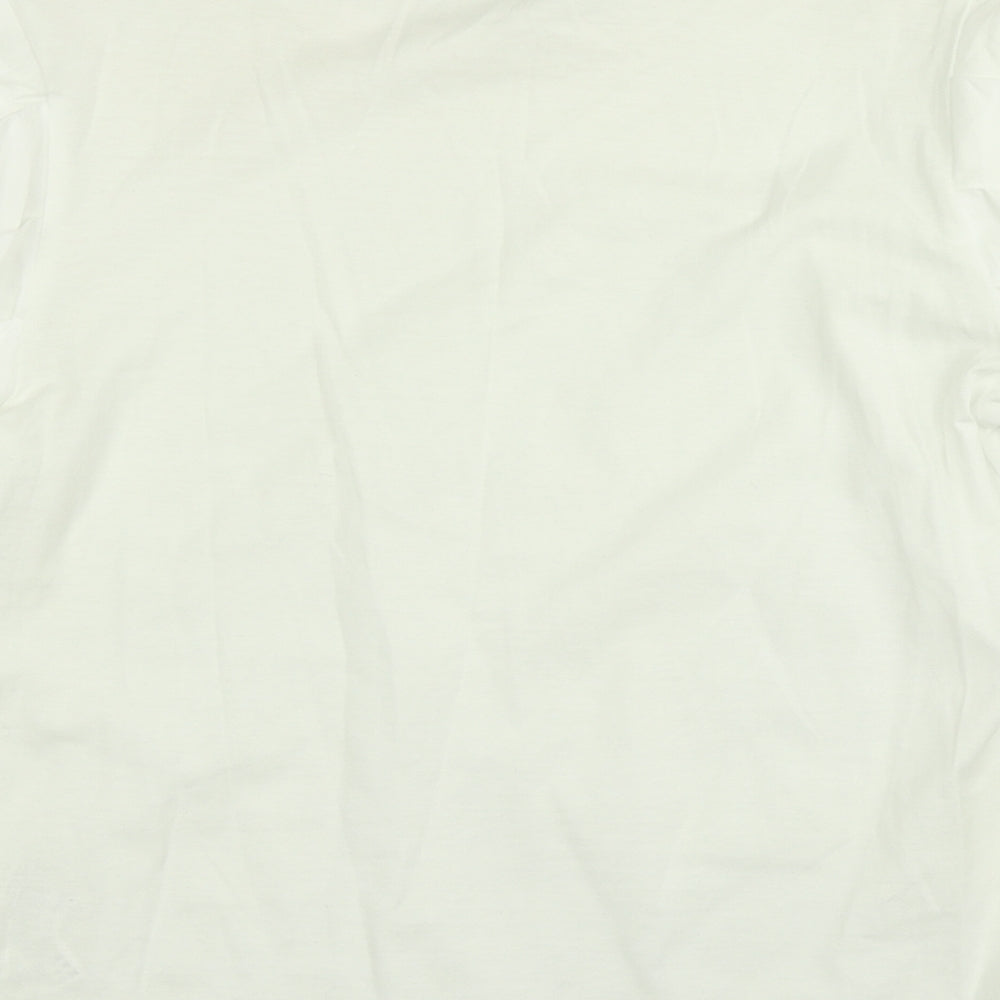 Zara Womens White   Basic T-Shirt Size S  - Balloon sleeve