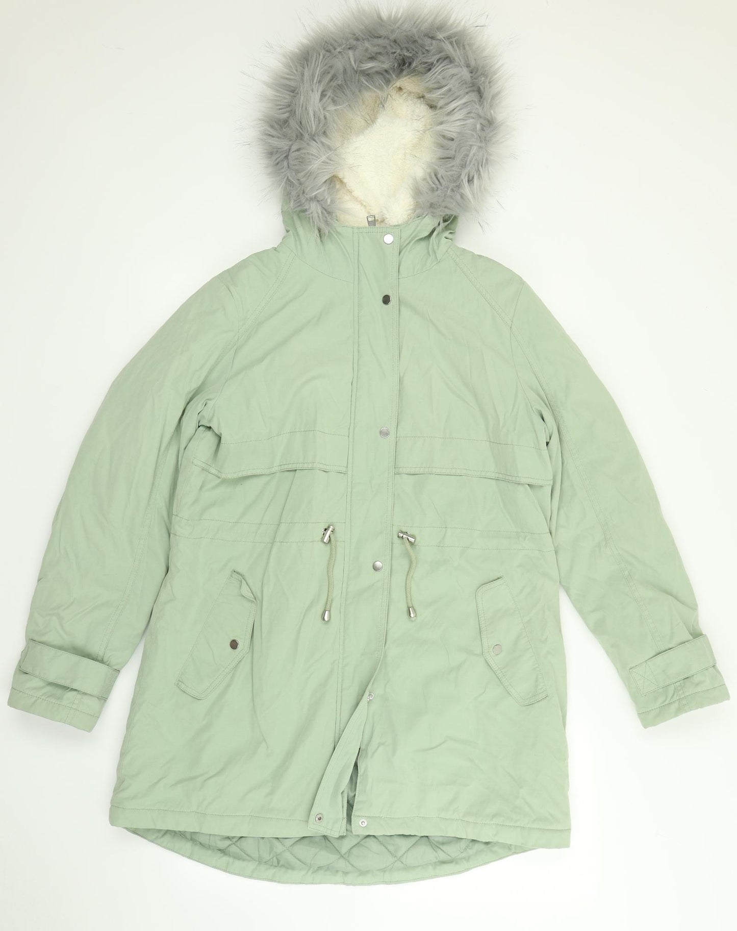 George Womens Green   Parka Coat Size M