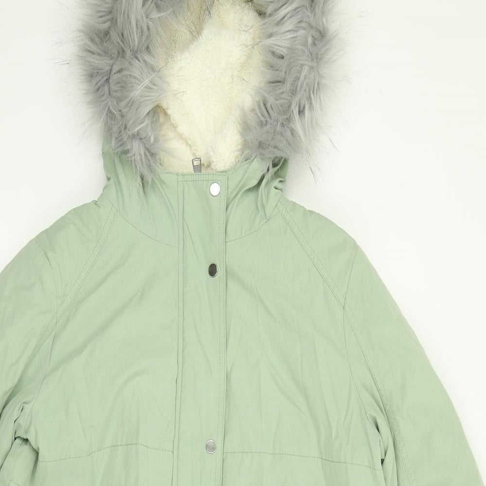 George Womens Green   Parka Coat Size M