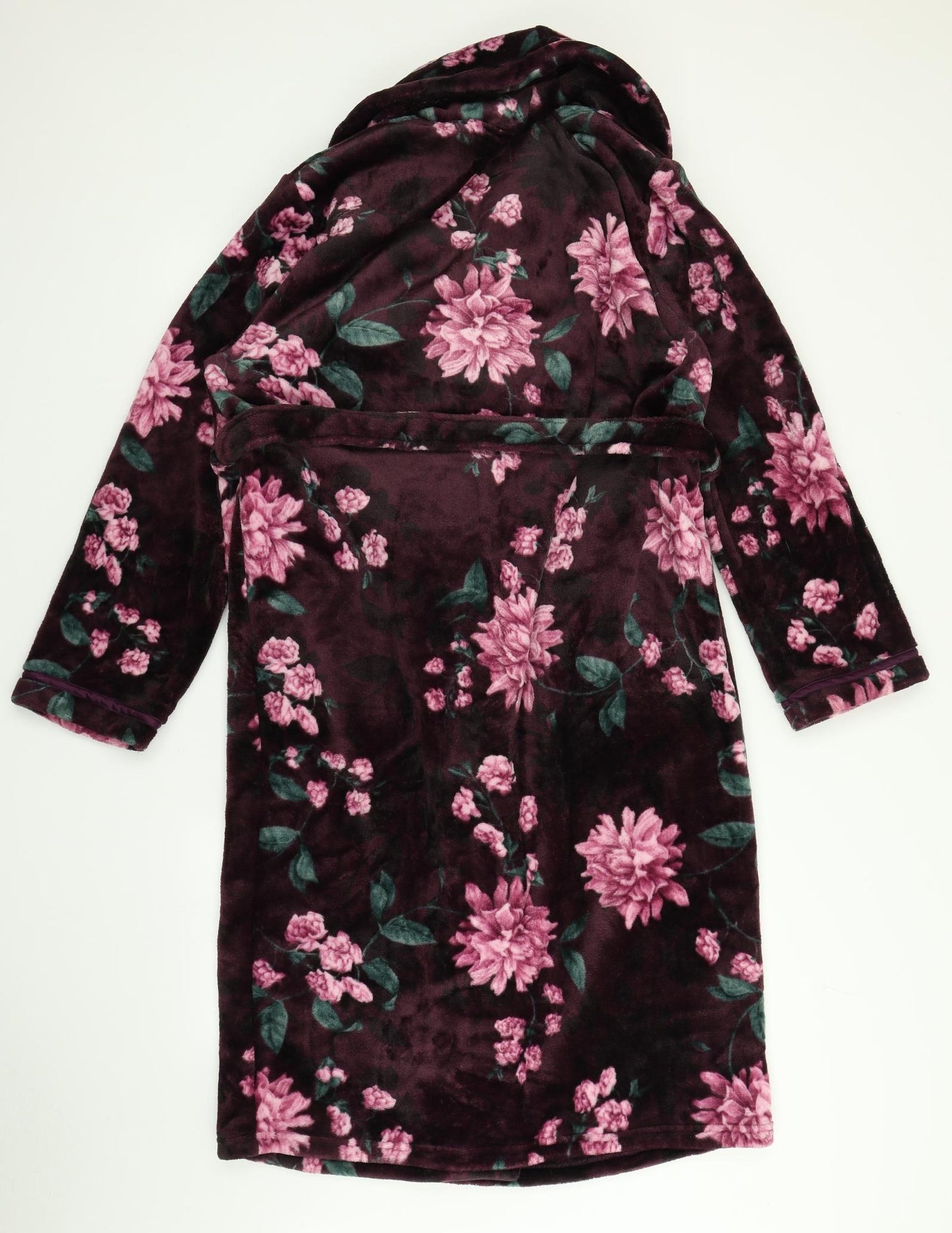 F&F Womens Purple Floral  Top Robe Size L
