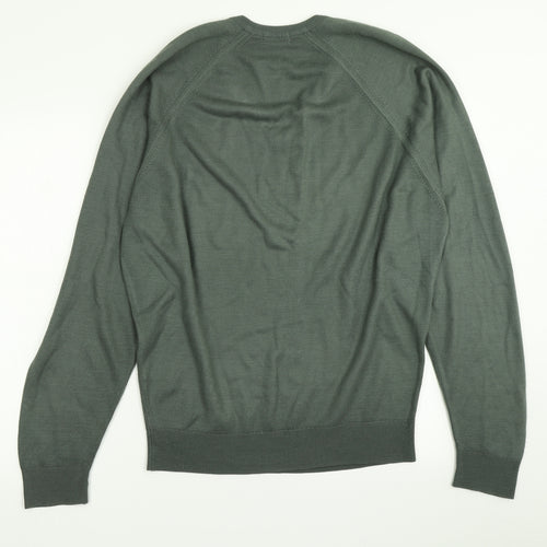 BHS Mens Green  Knit Pullover Jumper Size S