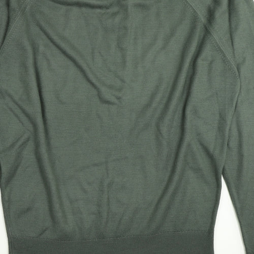 BHS Mens Green  Knit Pullover Jumper Size S