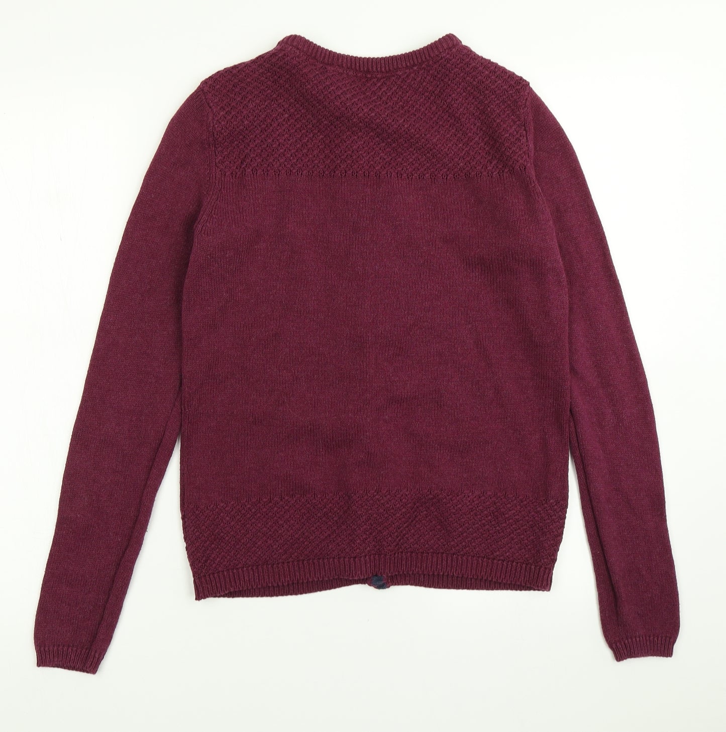 Lily & Me Womens Purple  Knit Cardigan Jumper Size 10