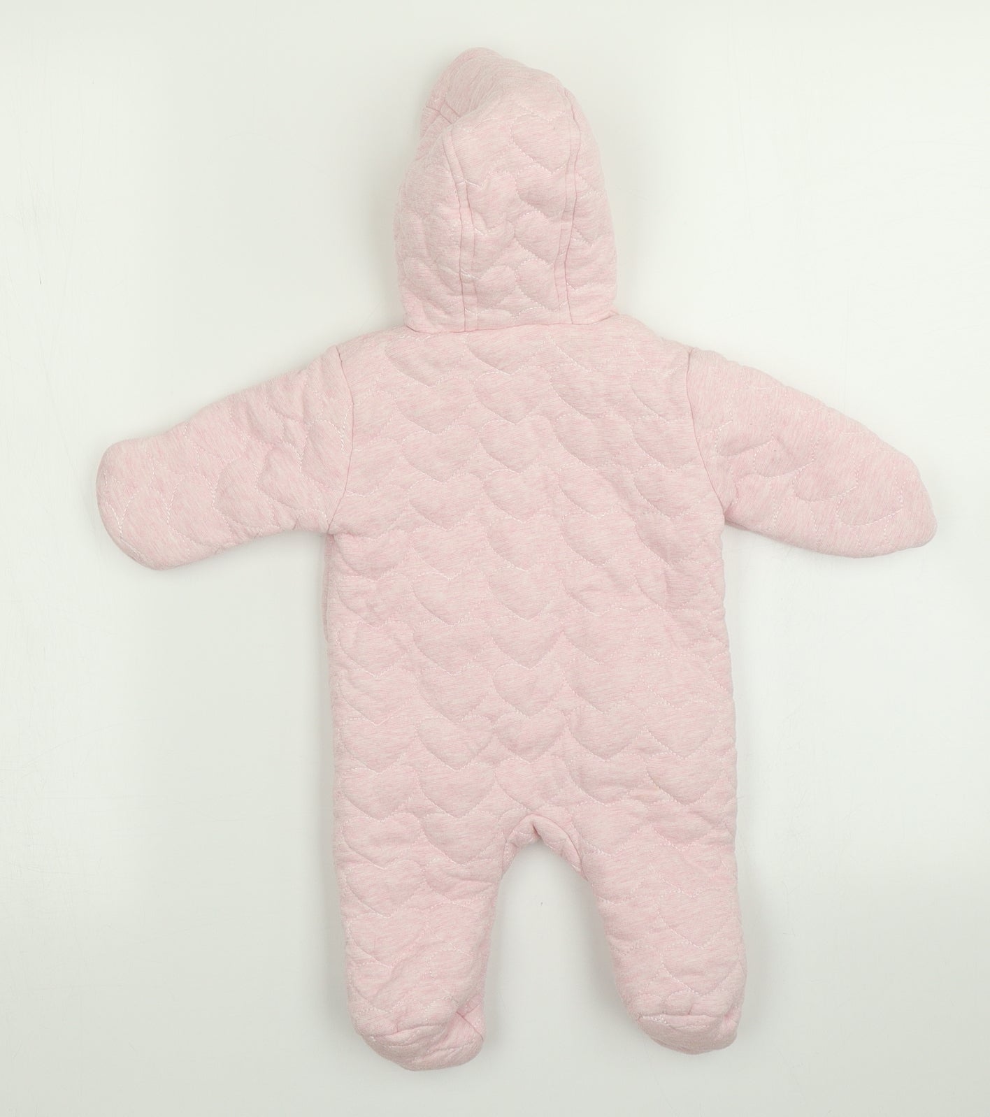 George Girls Pink   Anorak Snowsuit Size 0-3 Months