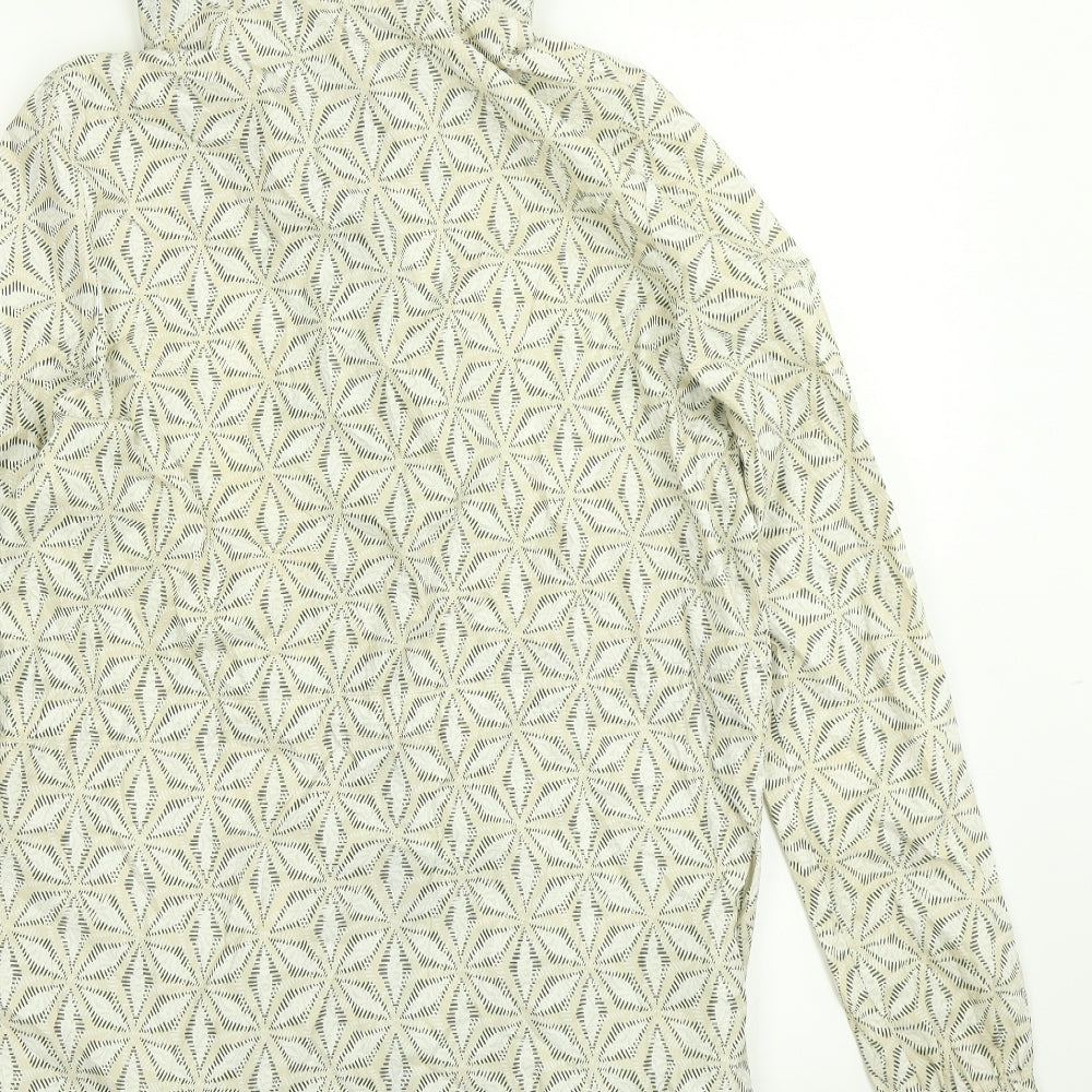 M&S Womens White Floral  Rain Coat Coat Size S
