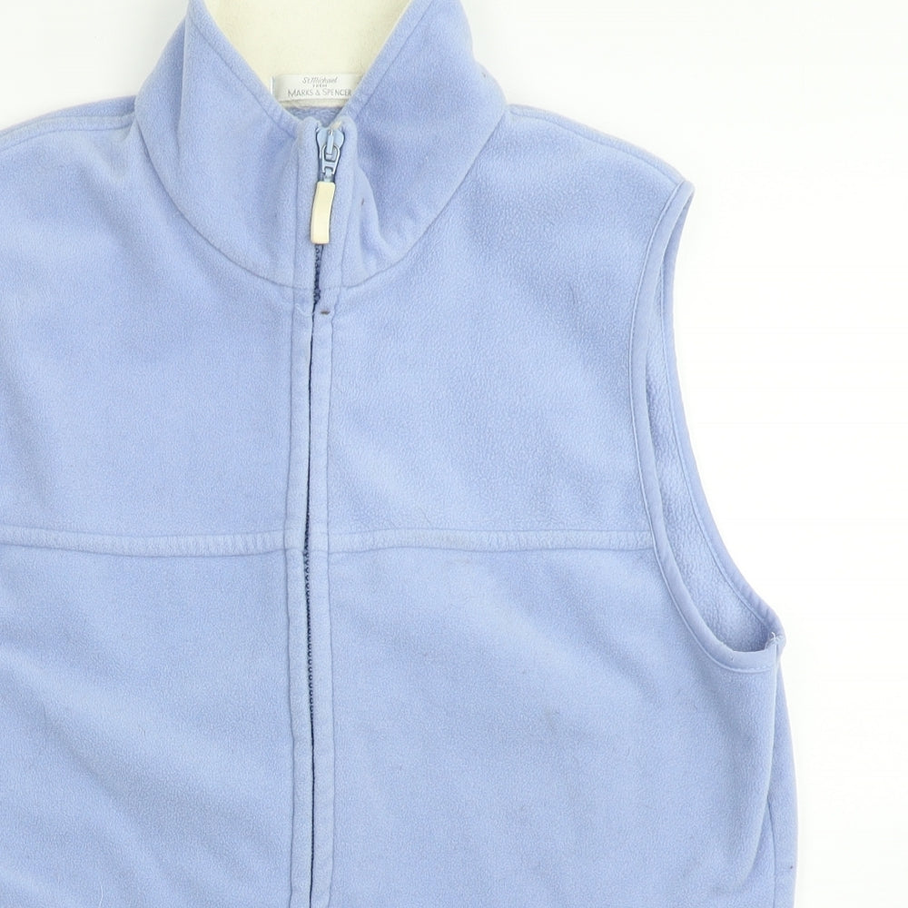 Marks & Spencer Womens Blue   Gilet Coat Size 12
