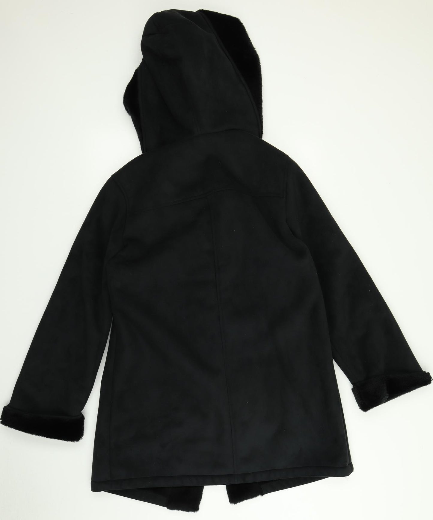 Roman Womens Black   Overcoat Coat Size S