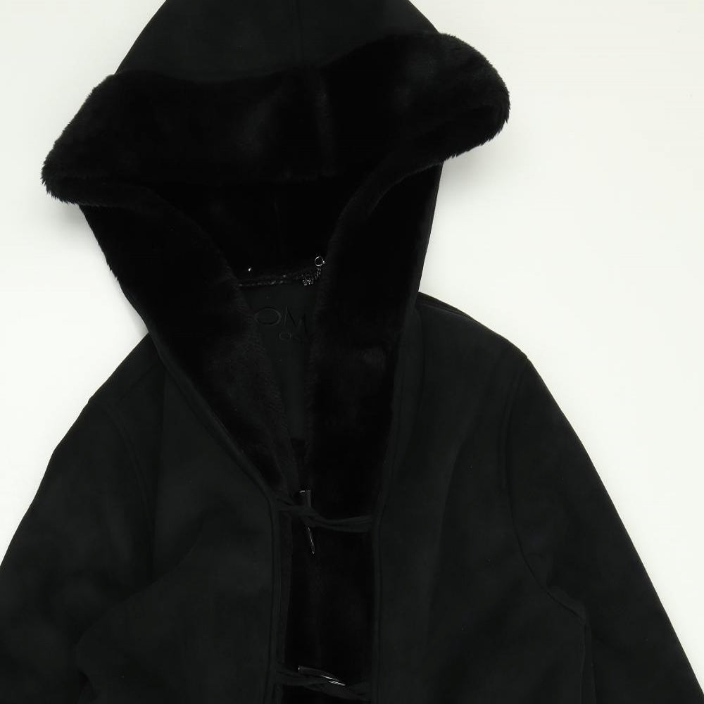 Roman Womens Black   Overcoat Coat Size S
