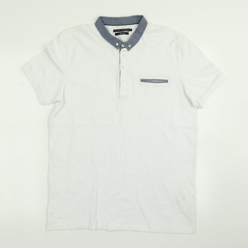Celio Mens White    Polo Size L