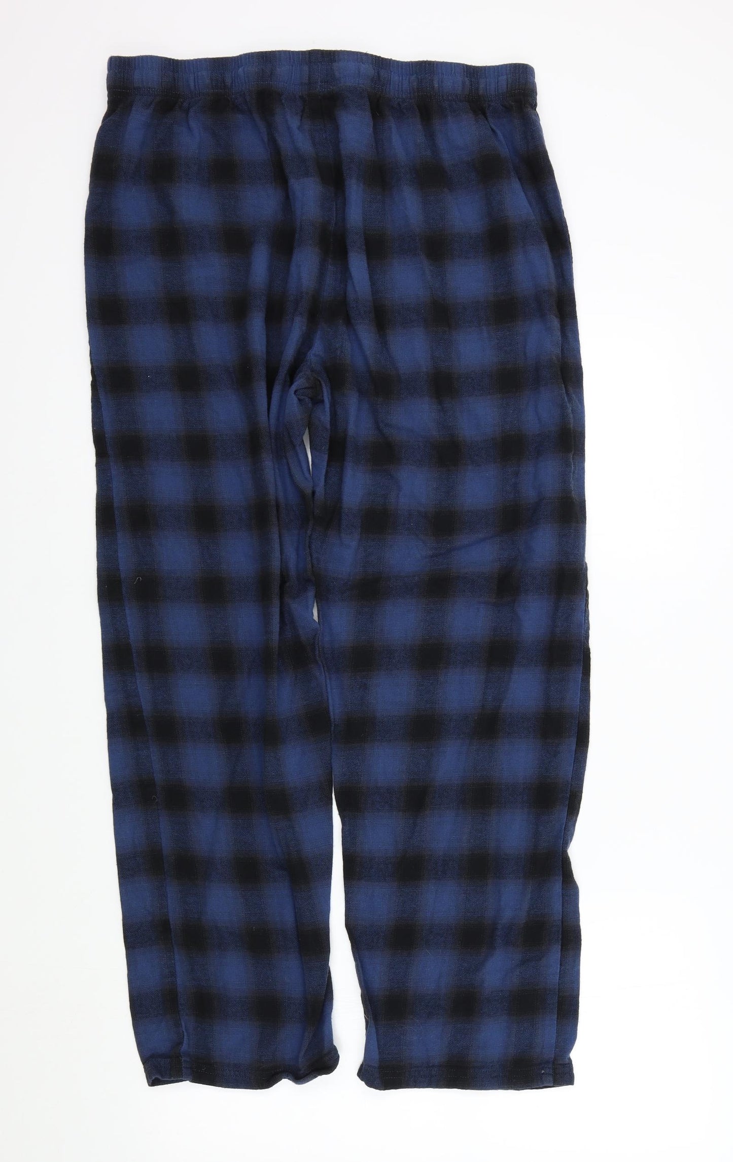 George Mens Blue Check   Pyjama Pants Size XL