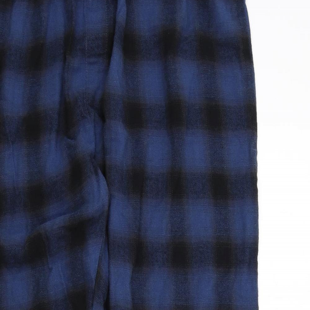 George Mens Blue Check   Pyjama Pants Size XL