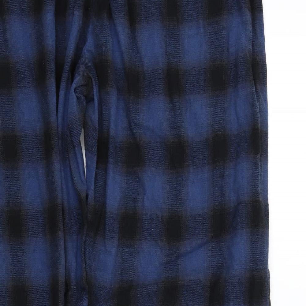George Mens Blue Check   Pyjama Pants Size XL
