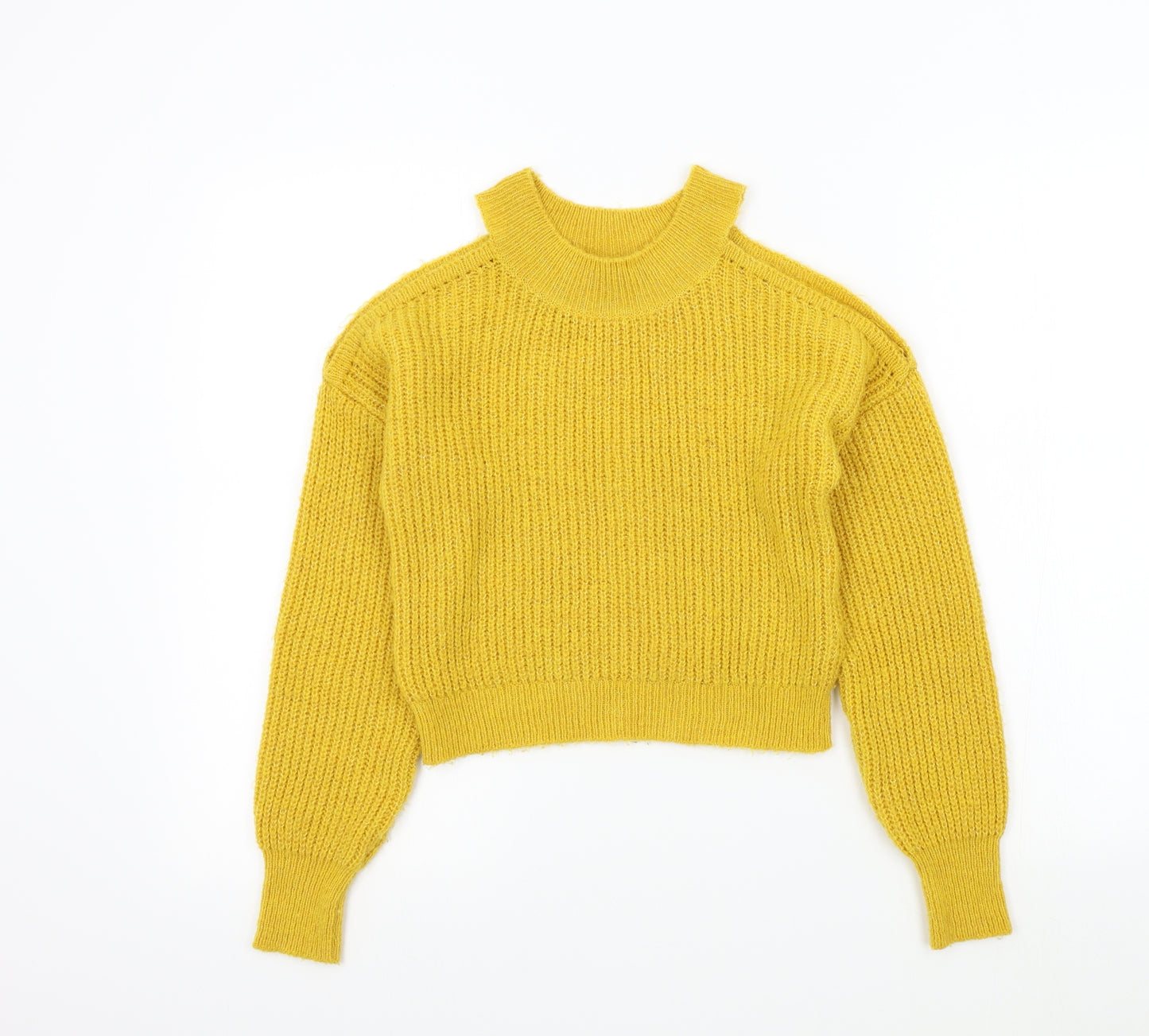 New Look Girls Yellow Colourblock  Pullover Jumper Size 10-11 Years