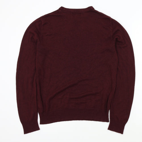 Primark Mens Red   Henley Jumper Size M