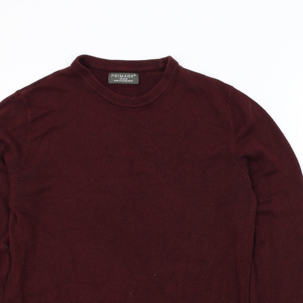 Primark Mens Red   Henley Jumper Size M