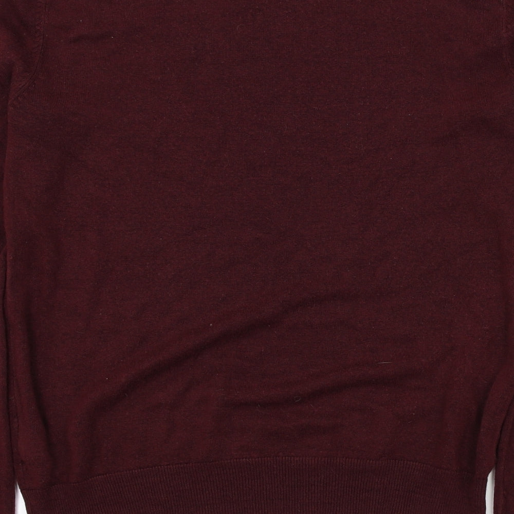Primark Mens Red   Henley Jumper Size M