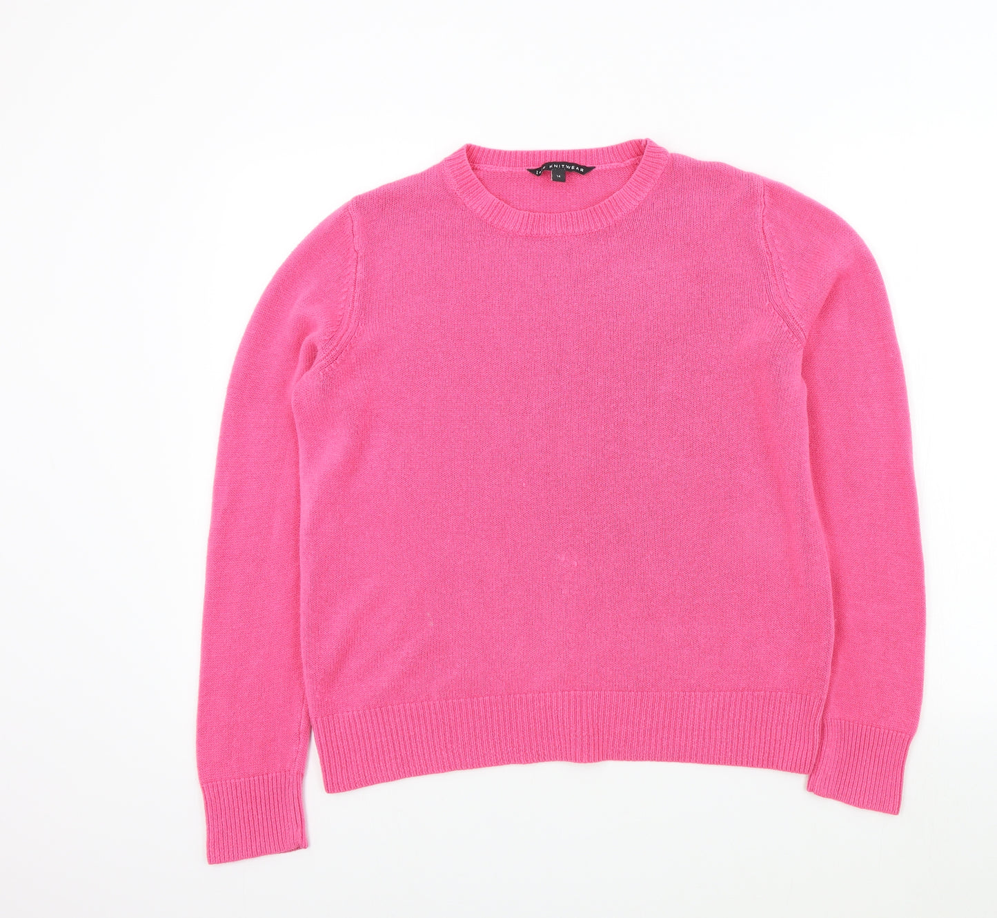 Love knitwear Womens Pink   Pullover Jumper Size 14