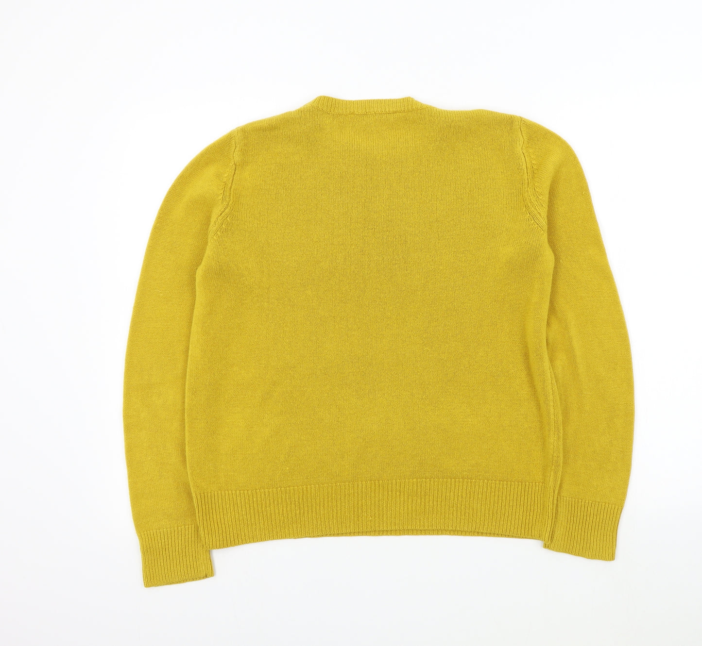 Love knitwear Womens Yellow   Pullover Jumper Size 14