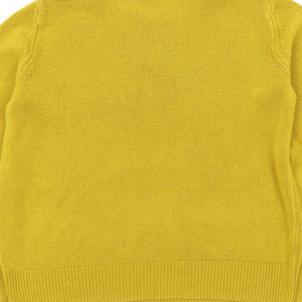 Love knitwear Womens Yellow   Pullover Jumper Size 14