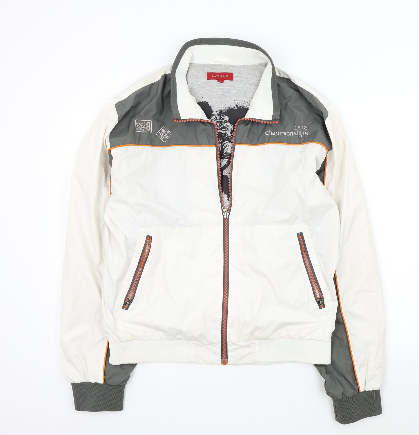 River Island Mens White   Jacket  Size L