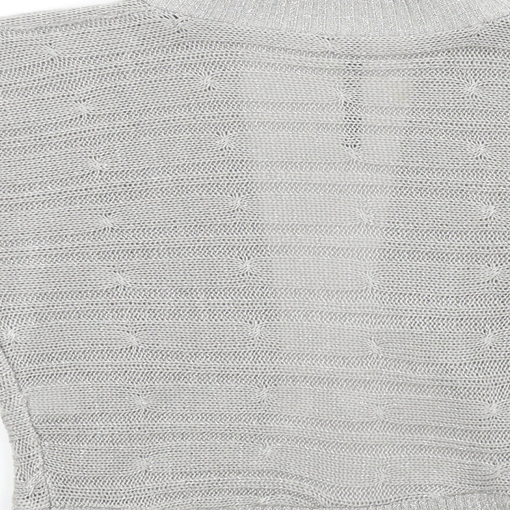 Quiz Womens Silver   Cardigan Jumper Size M