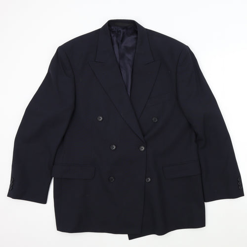 M&S Mens Blue   Jacket Blazer Size 42