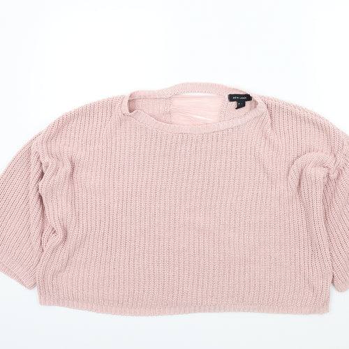 New Look Womens Pink   Pullover Jumper Size L