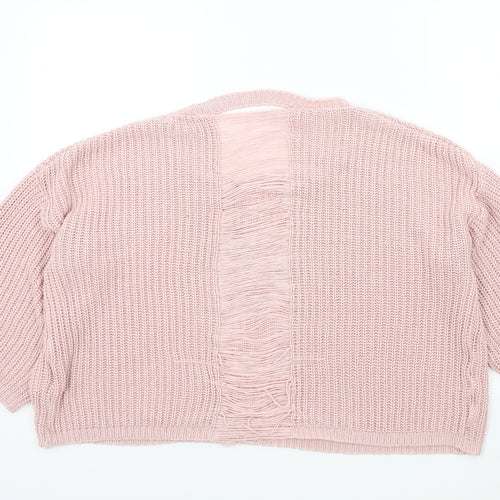 New Look Womens Pink   Pullover Jumper Size L