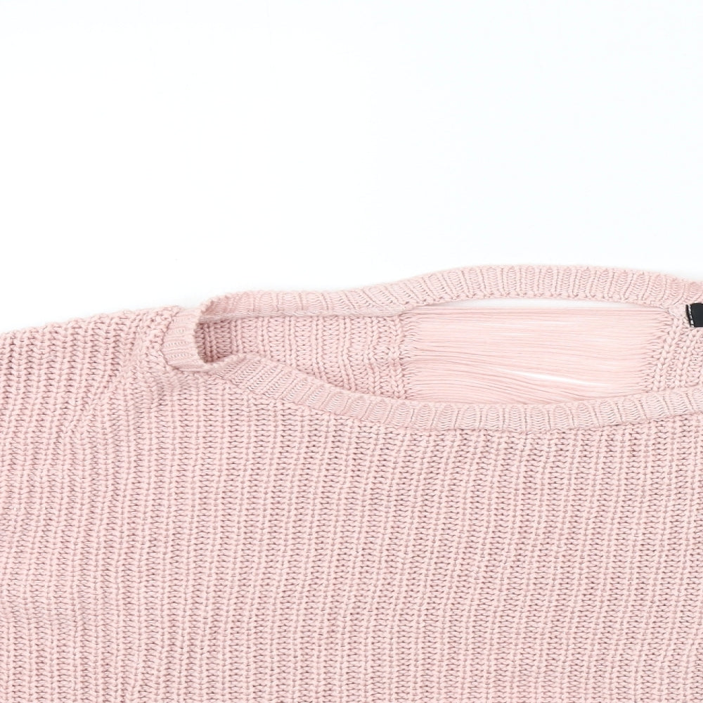 New Look Womens Pink   Pullover Jumper Size L