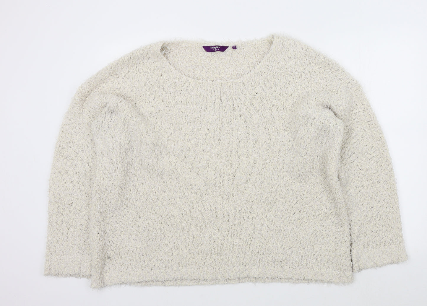 New Look Womens White   Pullover Jumper Size 22