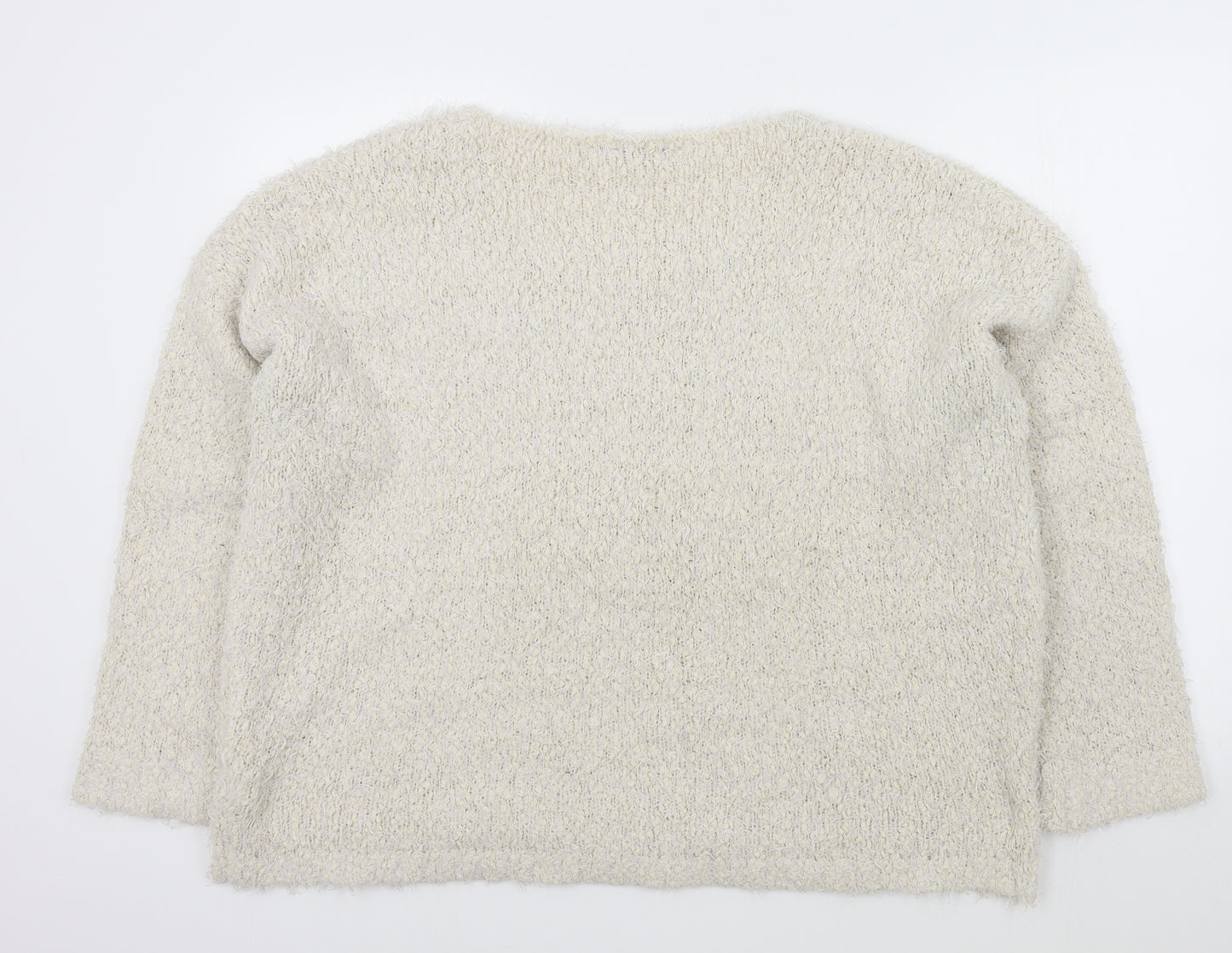 New Look Womens White   Pullover Jumper Size 22