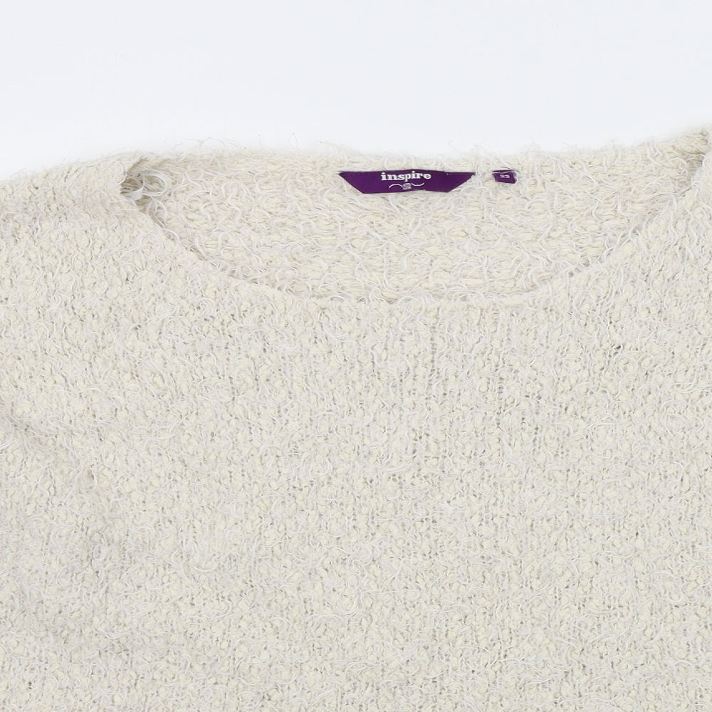 New Look Womens White   Pullover Jumper Size 22