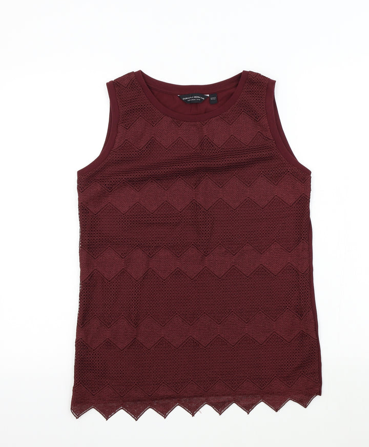 Dorothy Perkins Womens Red   Basic T-Shirt Size 12