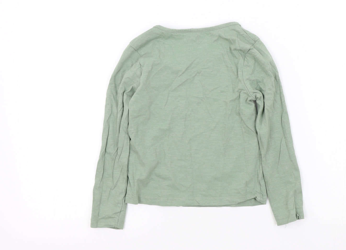 TU Girls Green Colourblock  Basic T-Shirt Size 6 Years