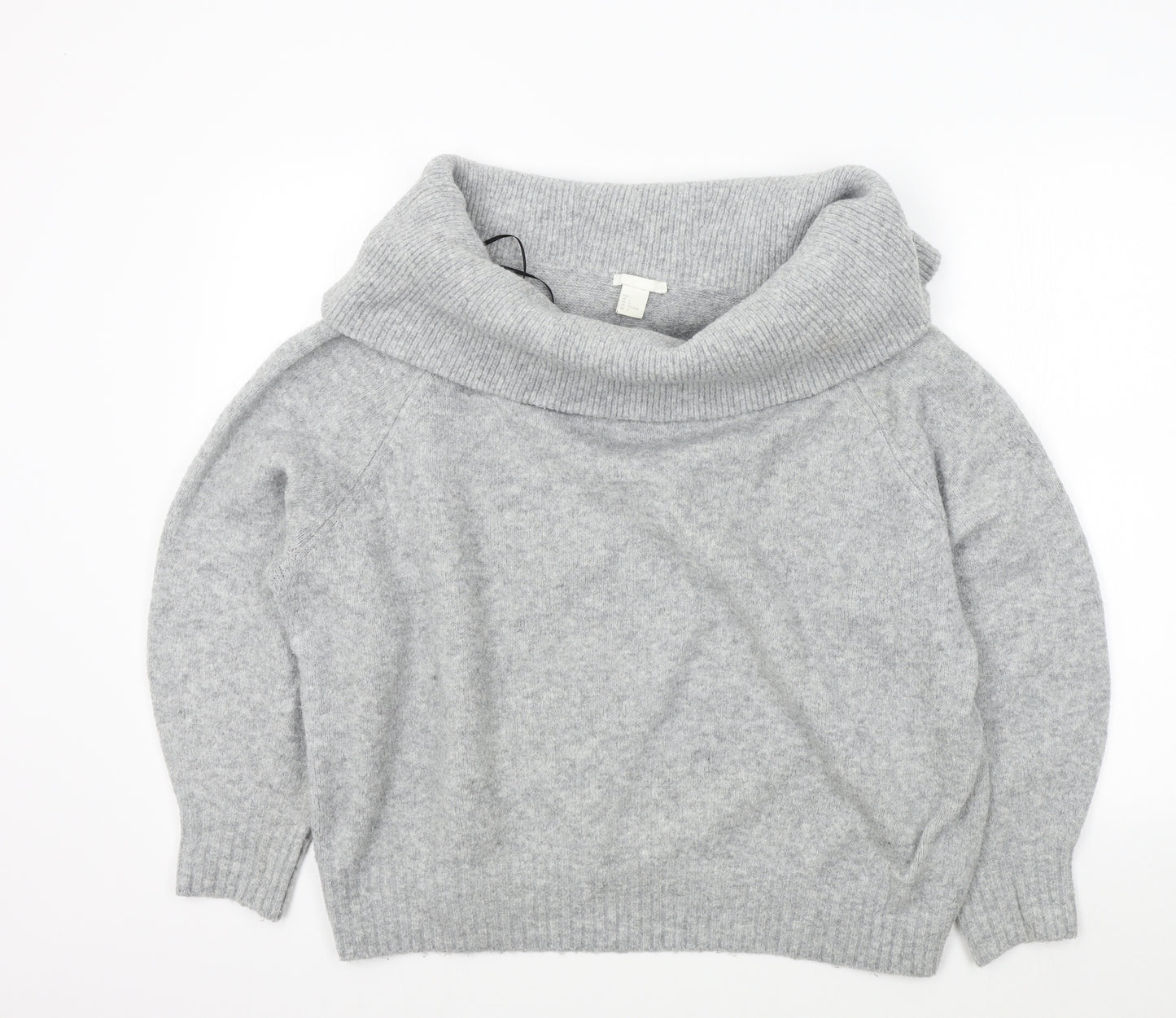 H&M Womens Grey   Pullover Jumper Size L