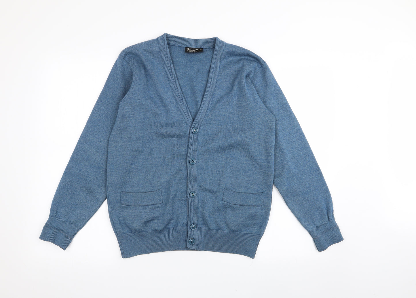 Franco Pouti Mens Blue   Cardigan Jumper Size S
