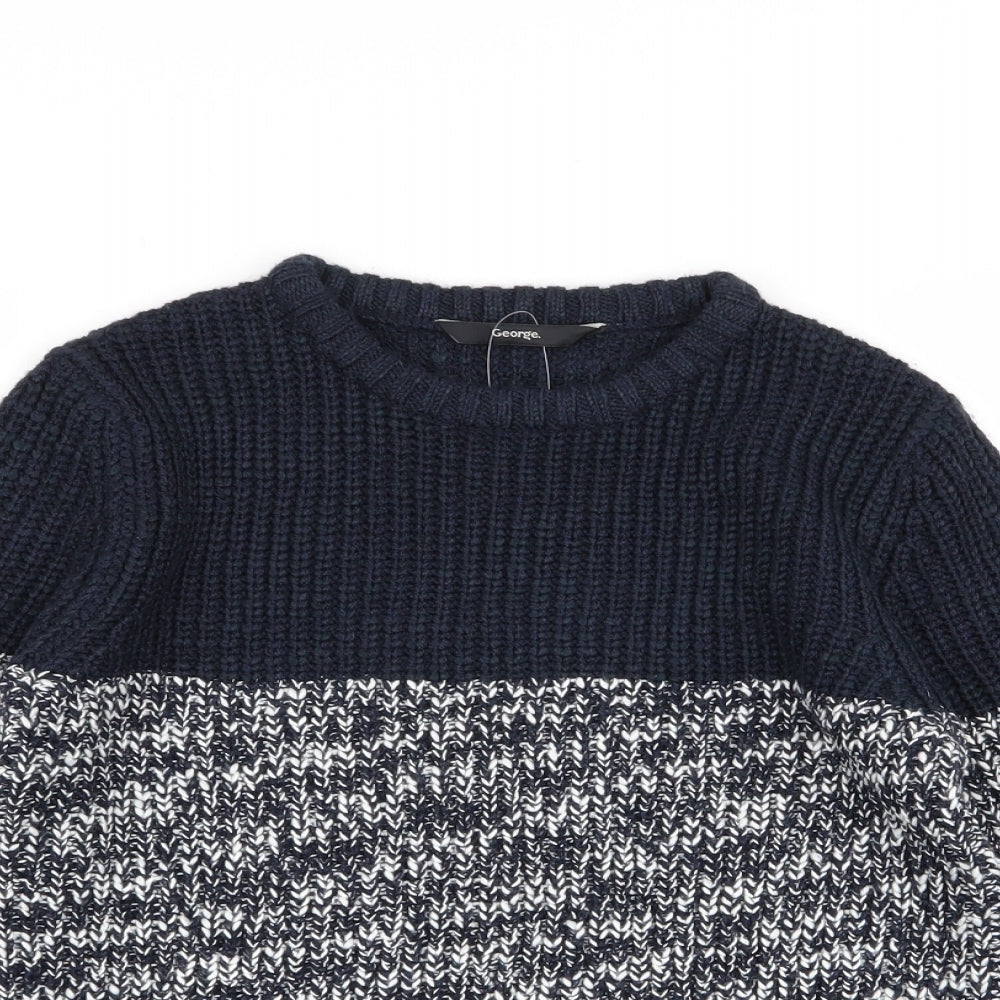 Asda George Boys Multicoloured   Pullover Jumper Size 9-10 Years