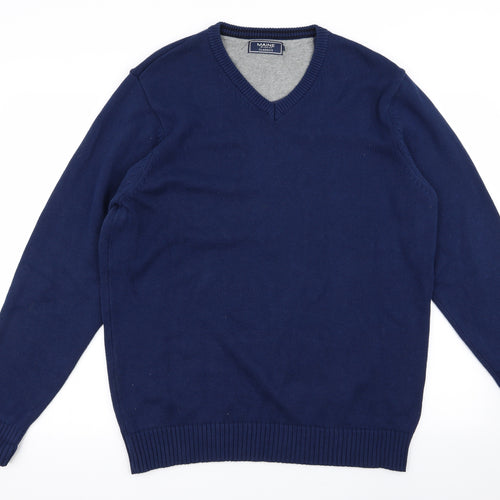 Maine Mens Blue   Pullover Jumper Size M