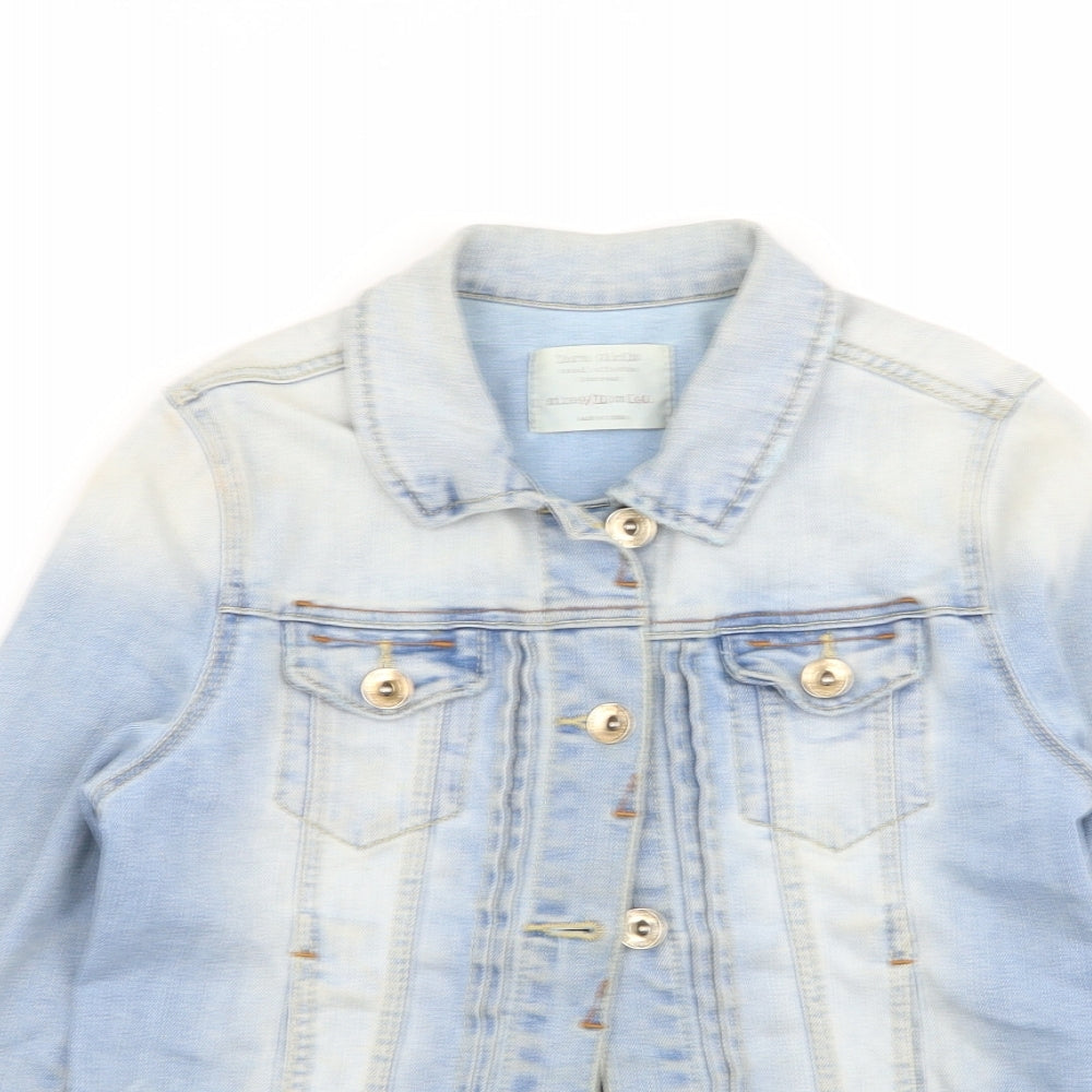 Zara Girls Blue   Jacket  Size 9-10 Years  - denim jacket