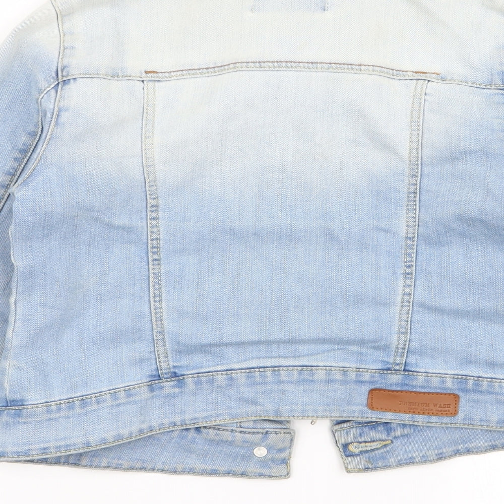 Zara Girls Blue   Jacket  Size 9-10 Years  - denim jacket