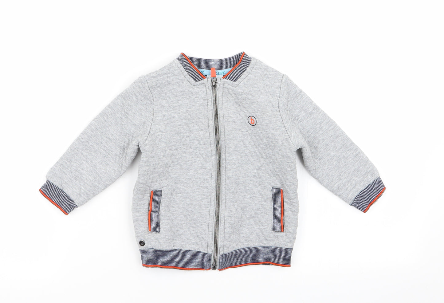 Ted Baker Boys Grey   Full Zip Jumper Size 12-18 Months