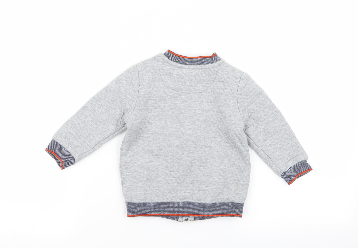 Ted Baker Boys Grey   Full Zip Jumper Size 12-18 Months