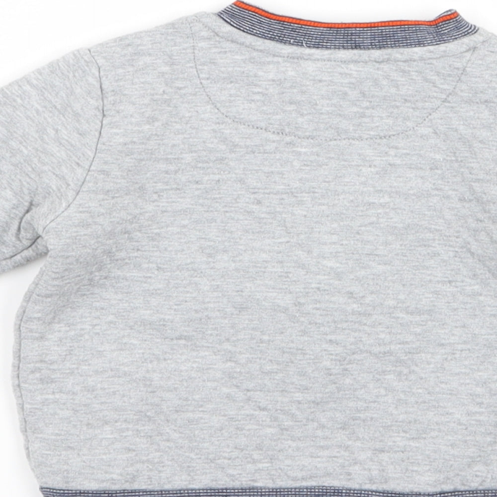 Ted Baker Boys Grey   Full Zip Jumper Size 12-18 Months
