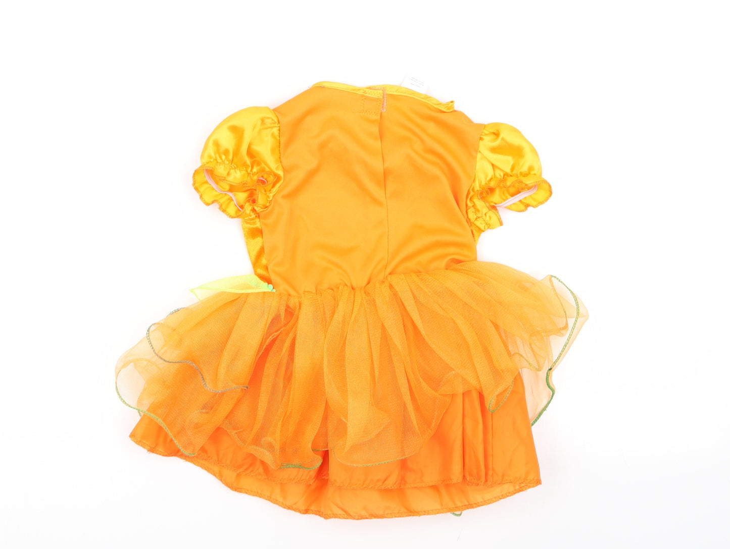 hallow scream Girls Orange   Fit & Flare  Size 18-24 Months  - halloween costume