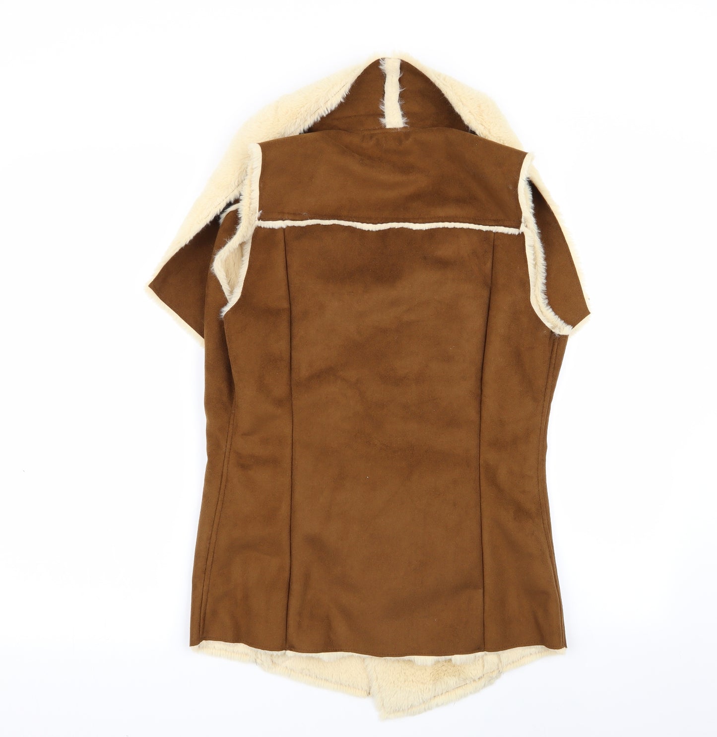 Papaya Womens Brown   Gilet Jacket Size S