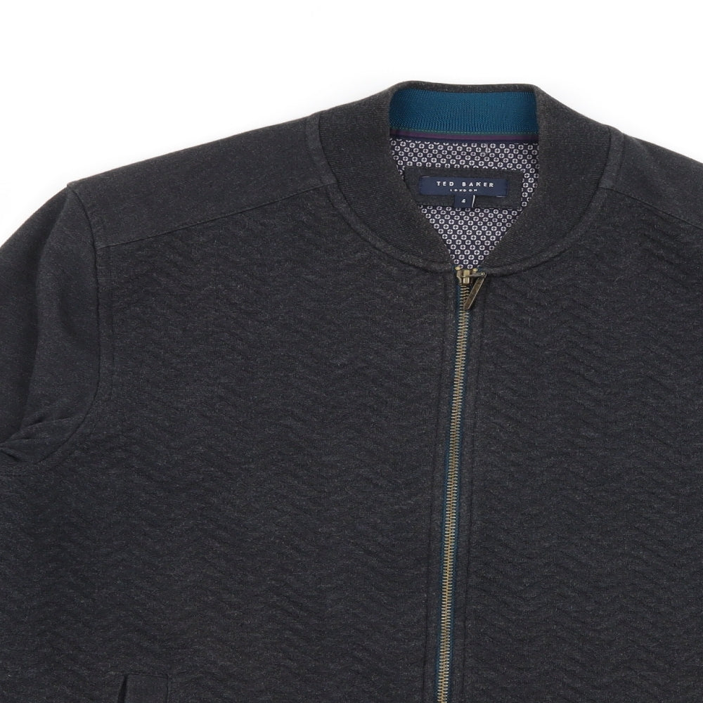 Ted Baker Mens Grey   Full Zip Jumper Size L